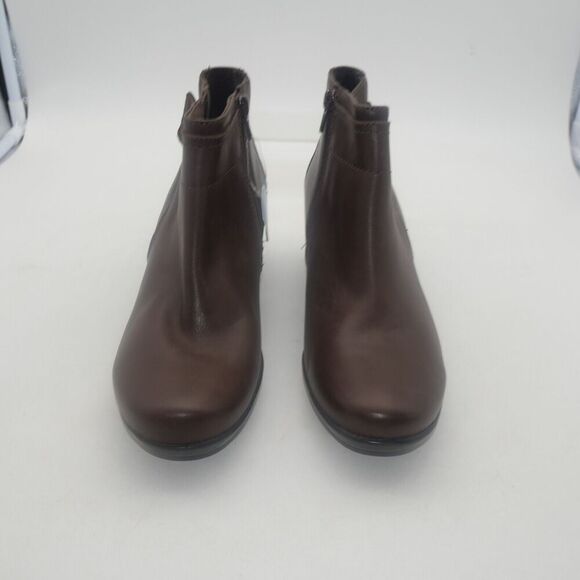NEW Clarks Emslie Jada Ankle Boots Booties Shoes Women's 8 Brown Leather *READ* - Picture 5 of 8